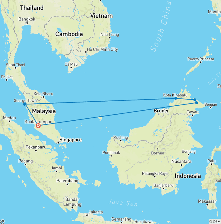 Map of Hungry Ghost Festival