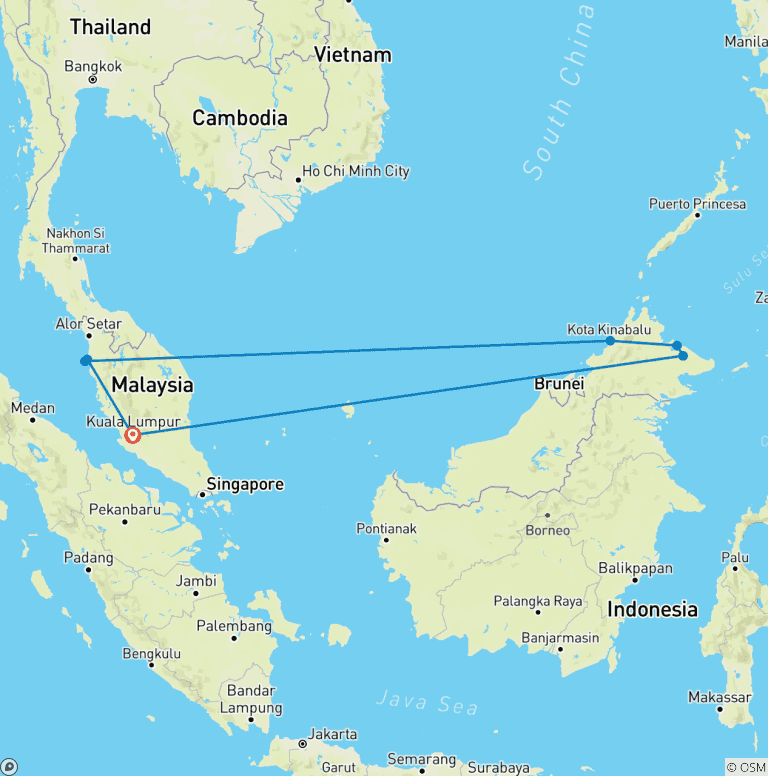 Map of Hungry Ghost Festival
