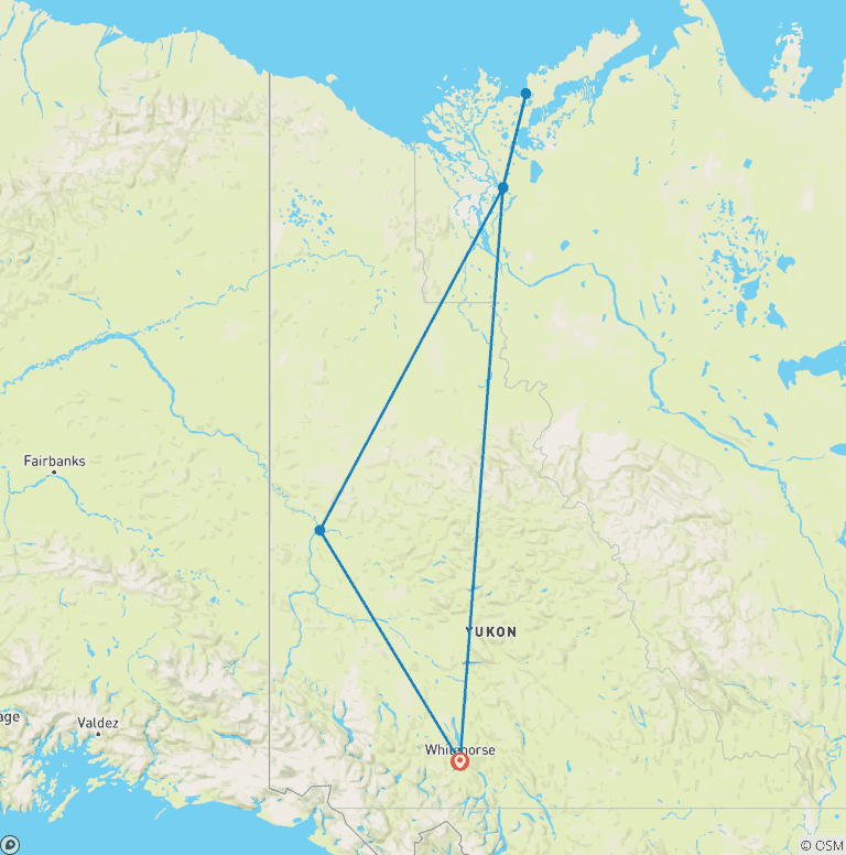 Map of Arctic Winter Explorer | Ice Road to the Arctic Sea