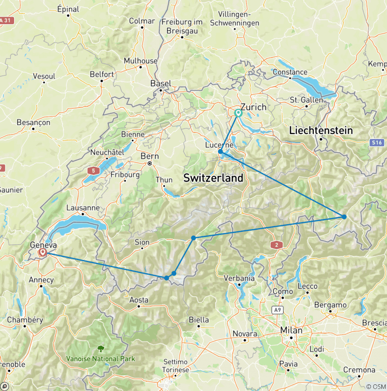 Map of Magical Switzerland (Classic)