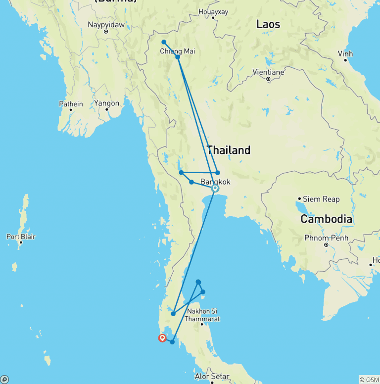 Map of Total Thailand