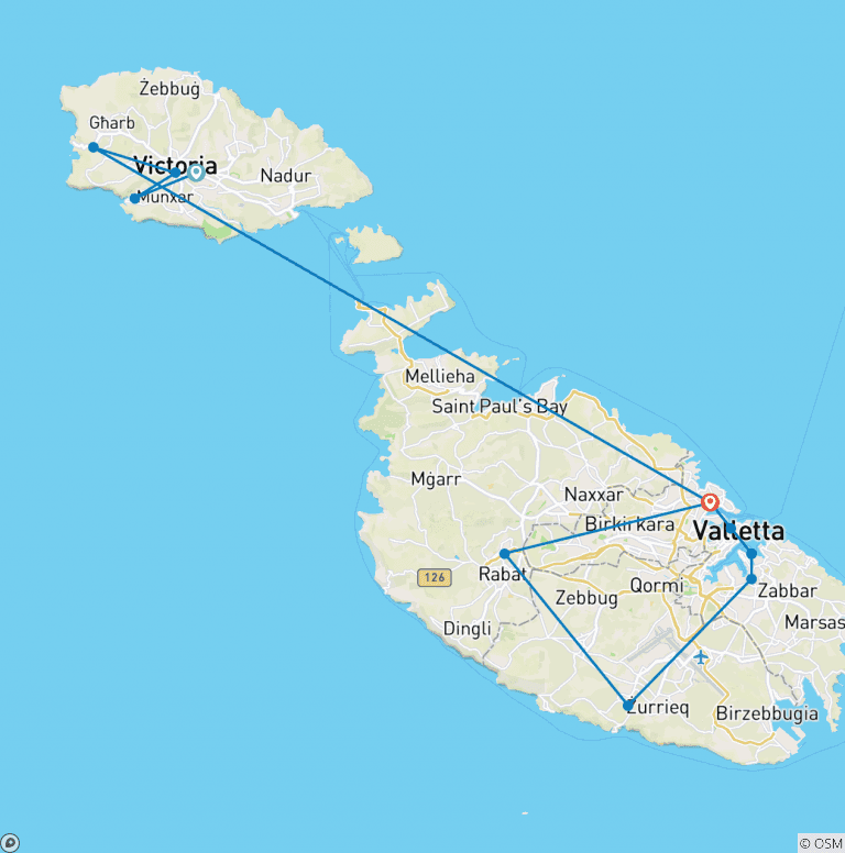 Map of Malta and Gozo Discovery