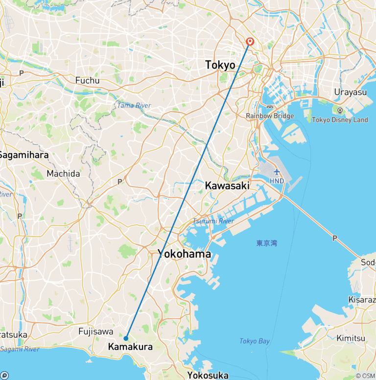 Map of Hidden Tokyo Experience