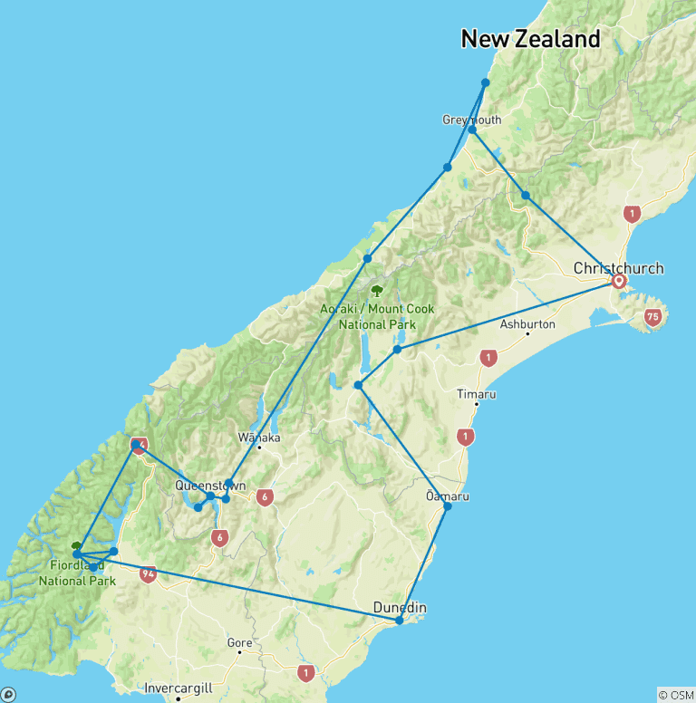 Map of Southern Spectacular