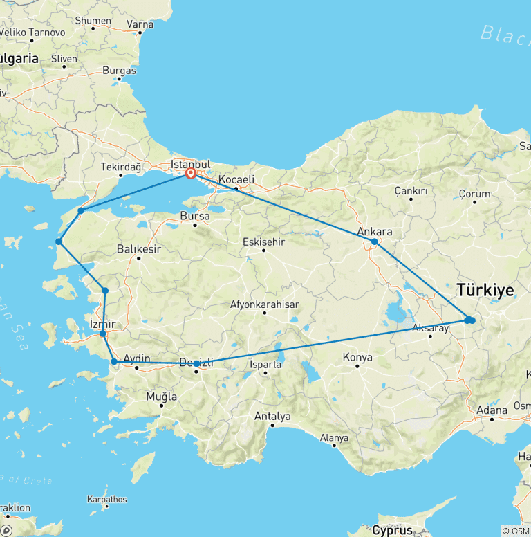 Map of Anatolian Civilizations | 10 Days (Small Group)