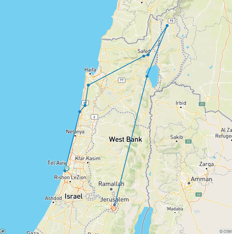 Map of Past to the Future - The Story of the Israeli State - 11 days