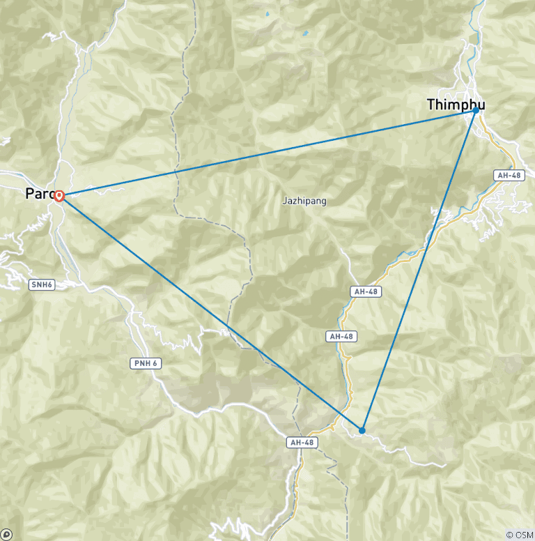 Map of Dagala Thousand Lakes Trek -7 Days
