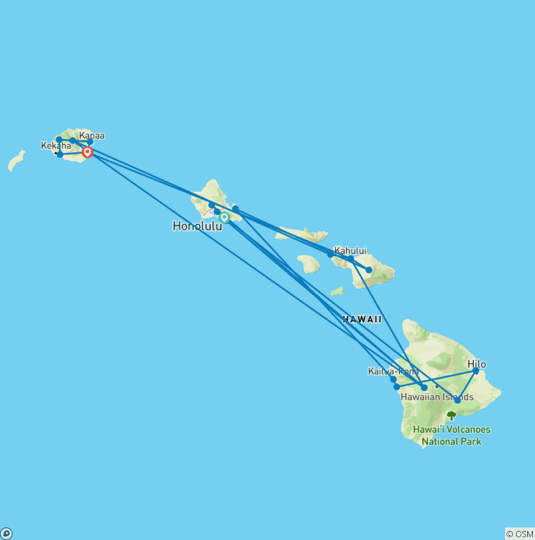 Map of Hawaiian Discovery