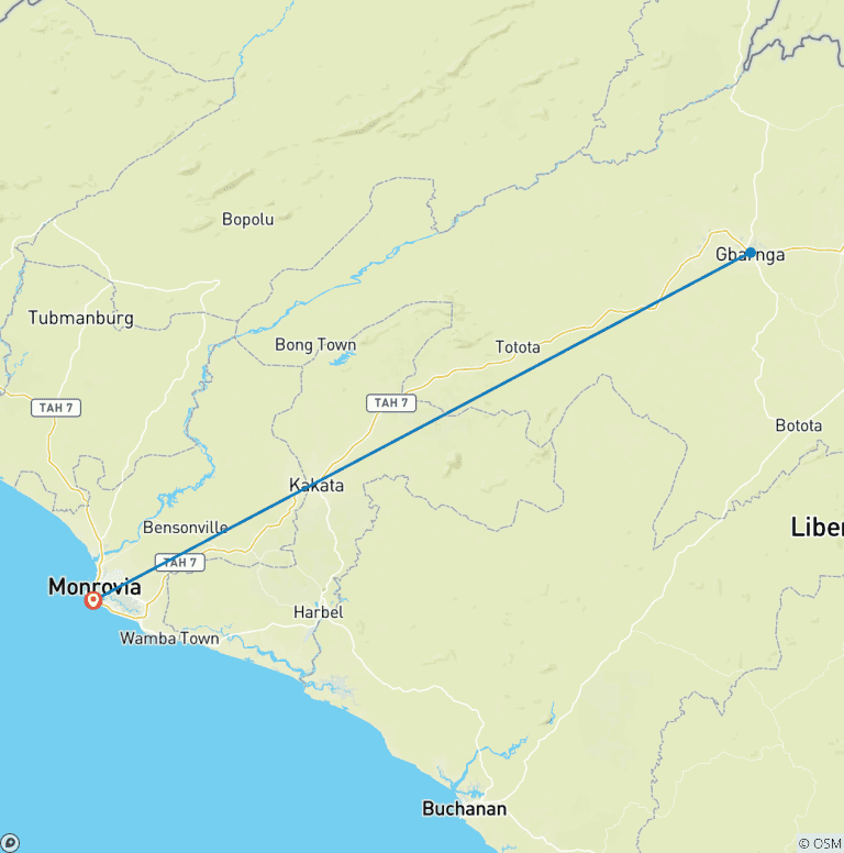 Map of Historic Liberia