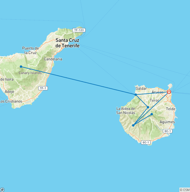 Map of Tour of Gran Canaria