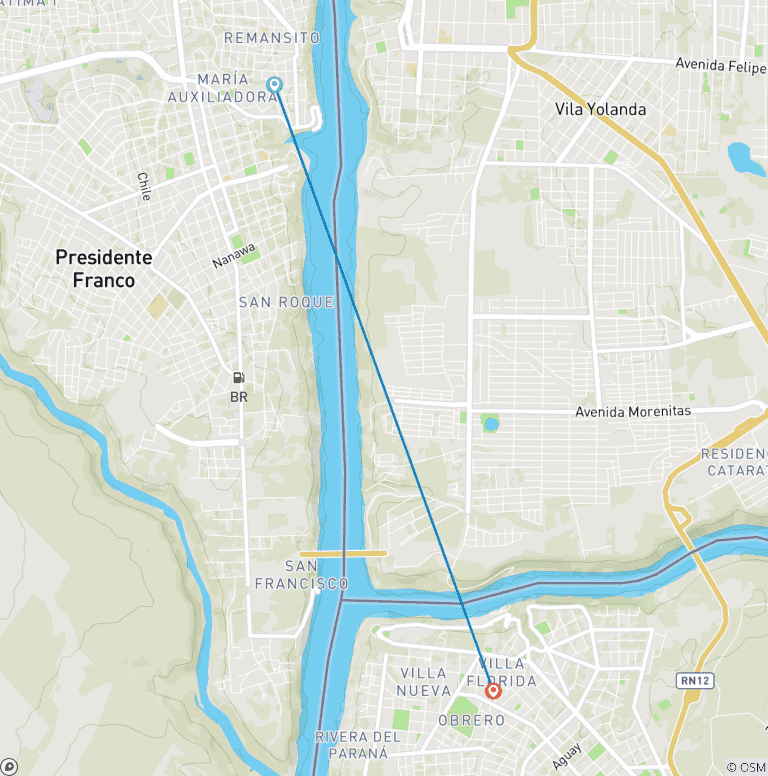 Map of Magnificent Iguazú Falls - Private Services