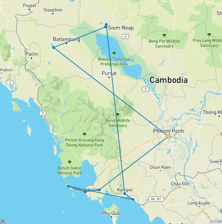 Map of Best of Cambodia