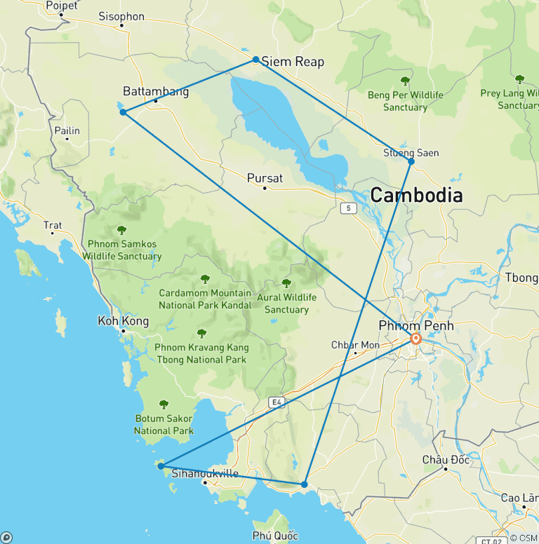 Map of Best of Cambodia