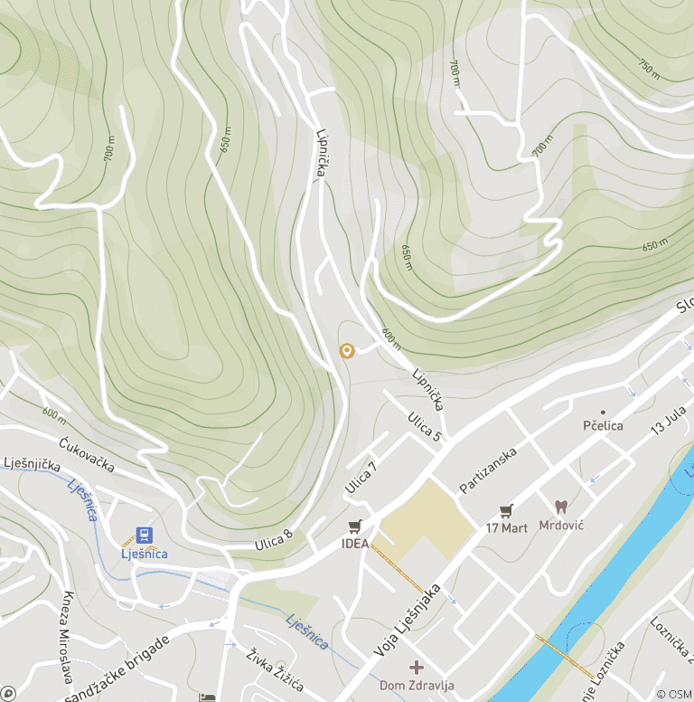 Map of Family-friendly, horseback riding and jeep safari Montenegro
