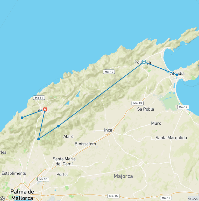Map of Majorca Finca-Walking with Charm