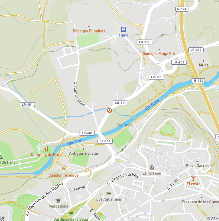 Map of Haro's San Vino Wine Fight: The Full Experience