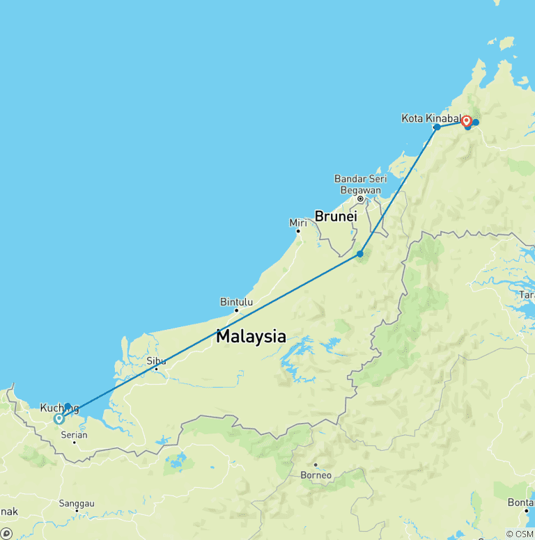 Map of Best of Borneo