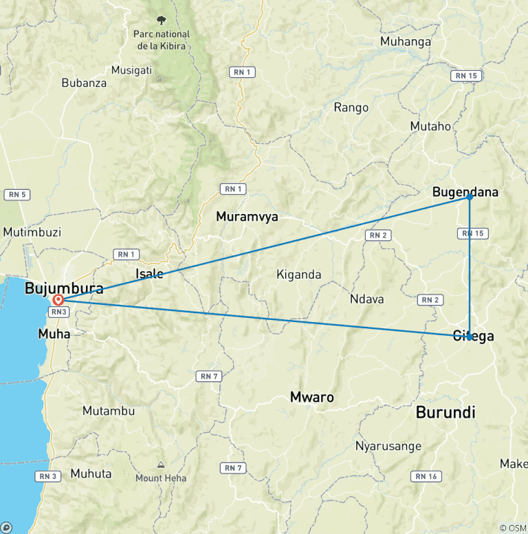 Map of Culture, Wildlife & Scenic Beauty 7 Days/6 Nights