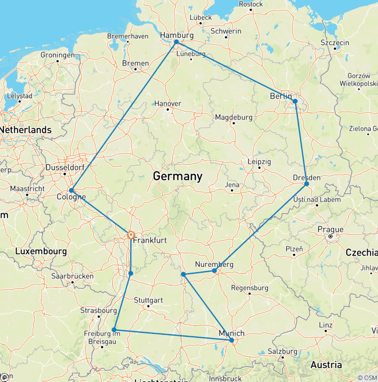 Map of Best of Germany