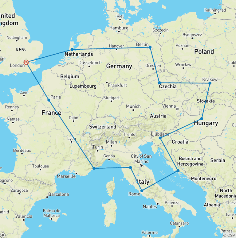 Map of Ultimate Bucket List