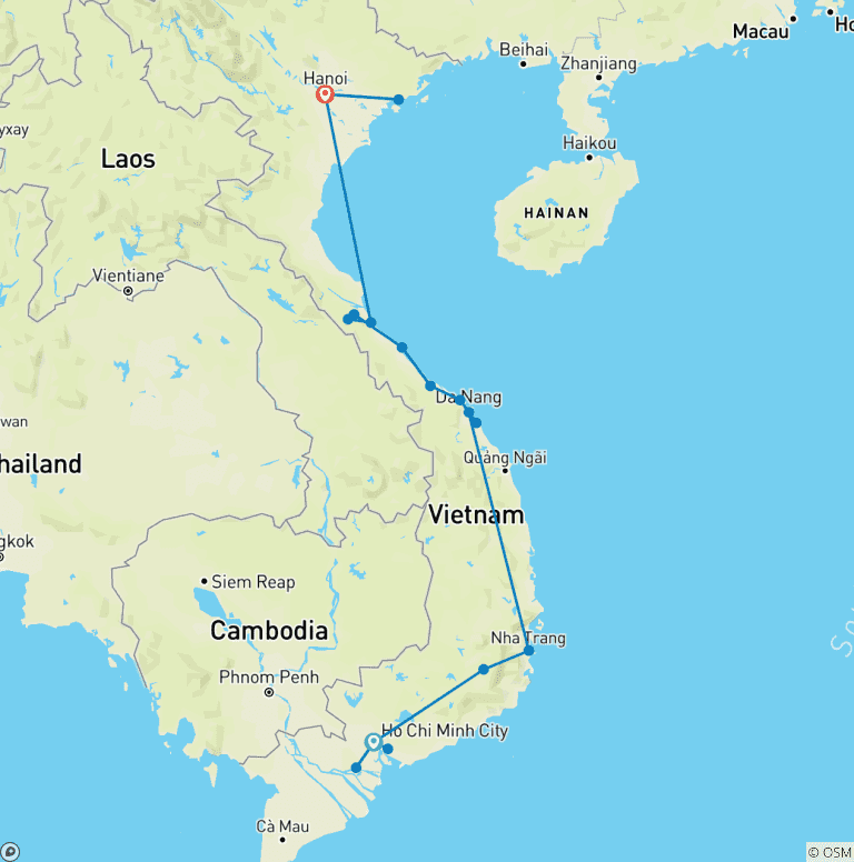Map of Best of Vietnam