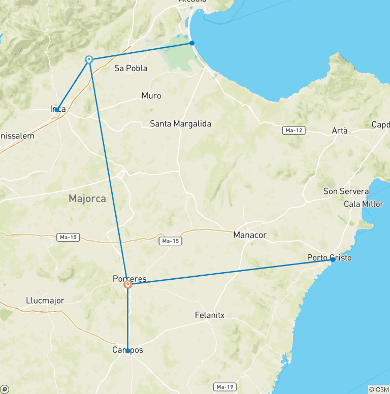 Map of Majorca - Finca Tour with Charm