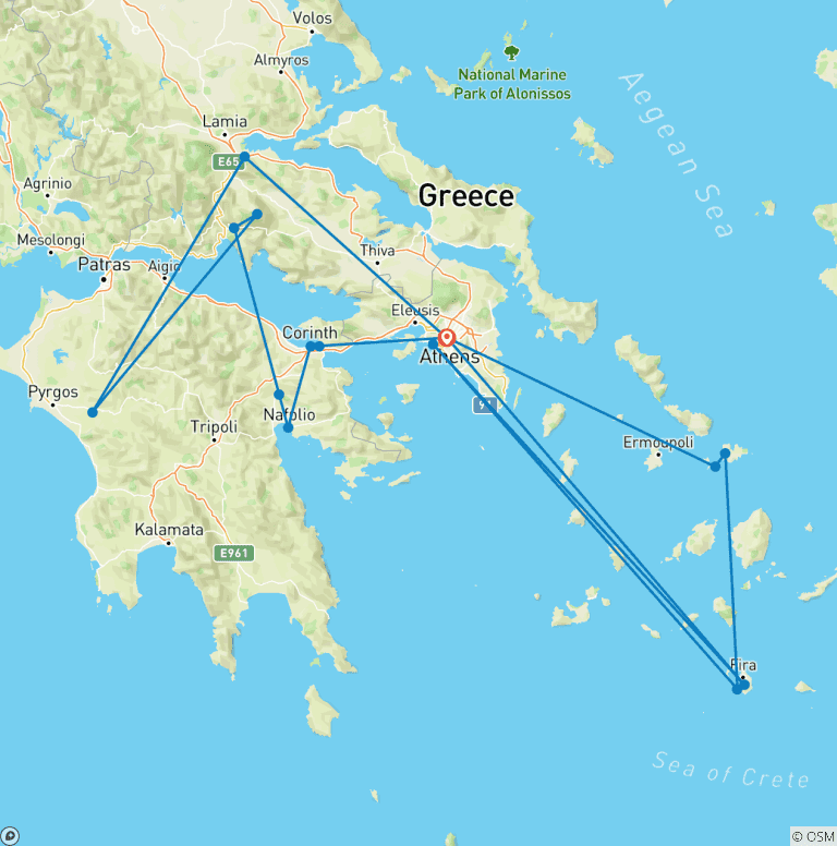 Map of Treasures of Greece & The Islands (Classic)