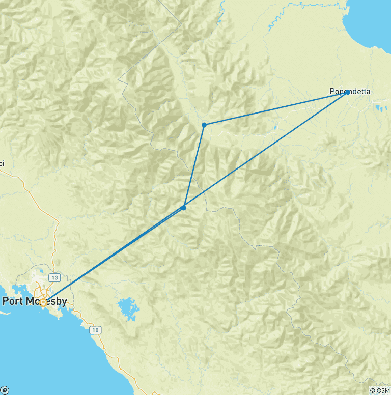 Map of Australian Led Kokoda