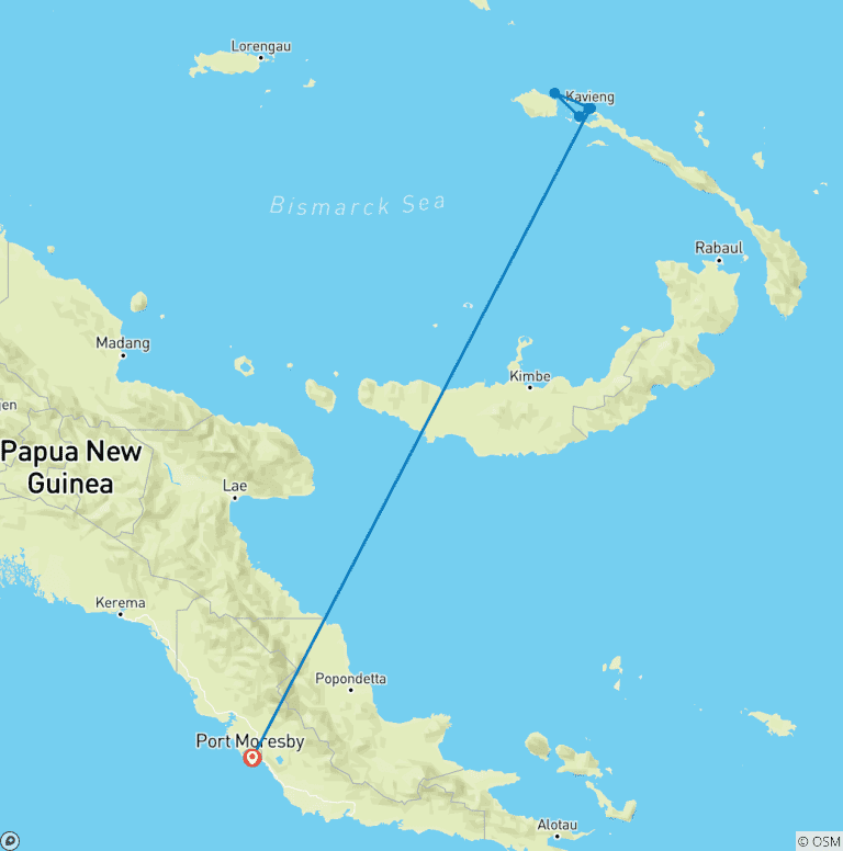 Map of Tigak Sea Kayaking