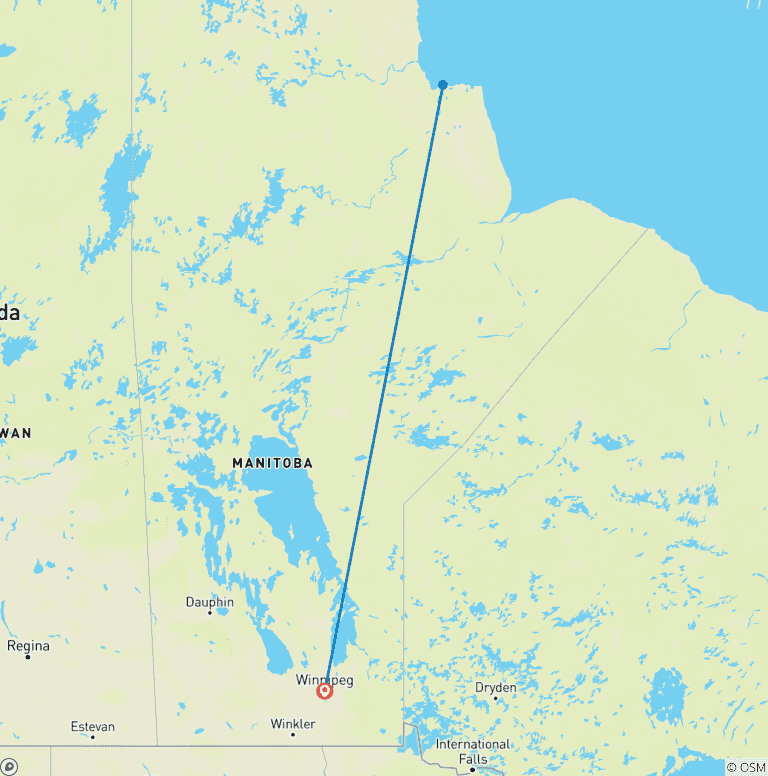 Map of Canada’s Big Five Safari