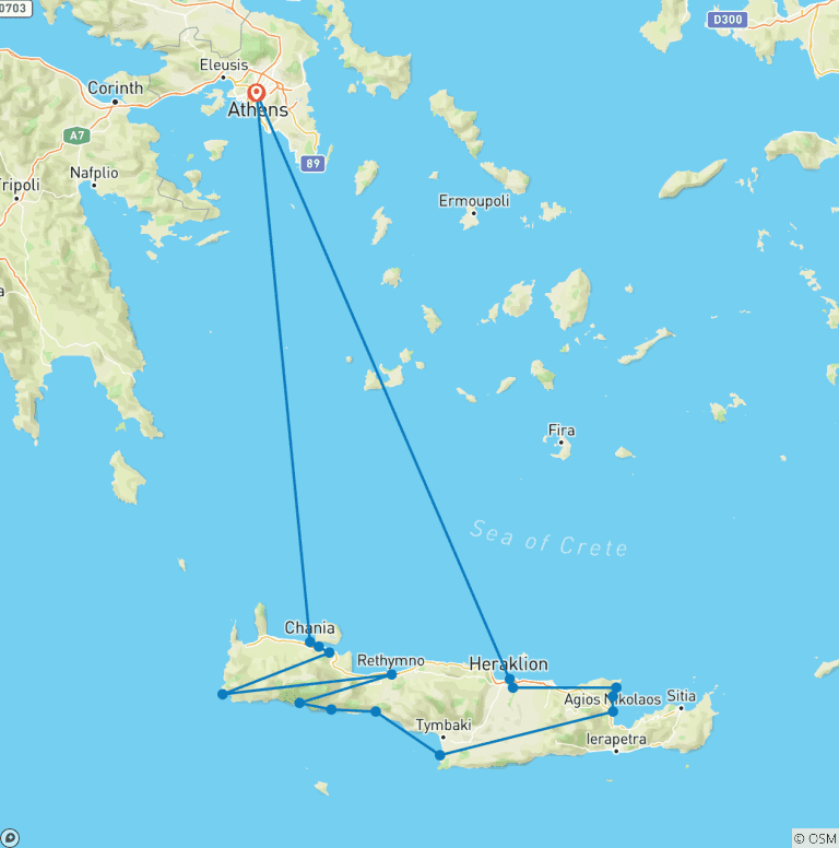 Map of Incredible Crete!