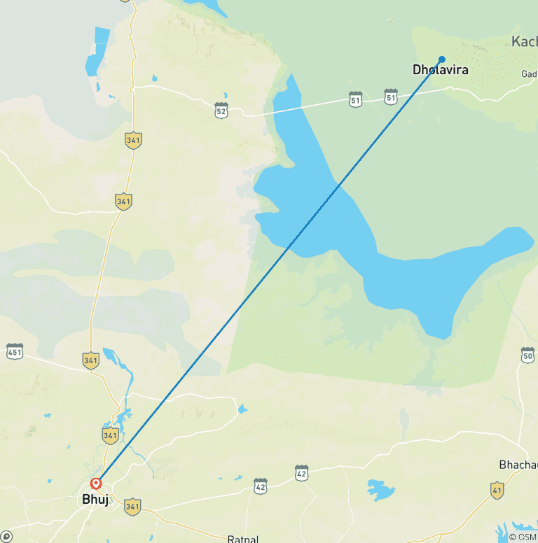 Map of Rann Rhapsody: A Journey from Bhuj to the White Salt Desert