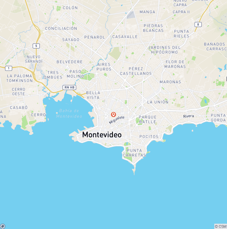 Map of Uruguay: Montevideo Express - 3 days