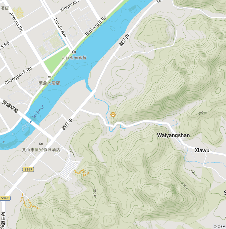 Map of Huangshan City Break, Private Tour