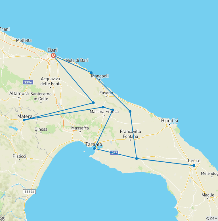 Map of Puglia and Basilicata: A Journey Through Apulia’s History, Flavors, and Relaxation.