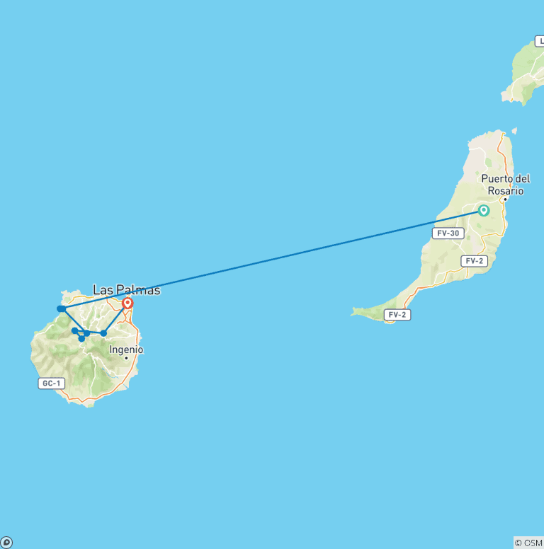 Map of Gran Canaria - Hiking on the miniature Continent