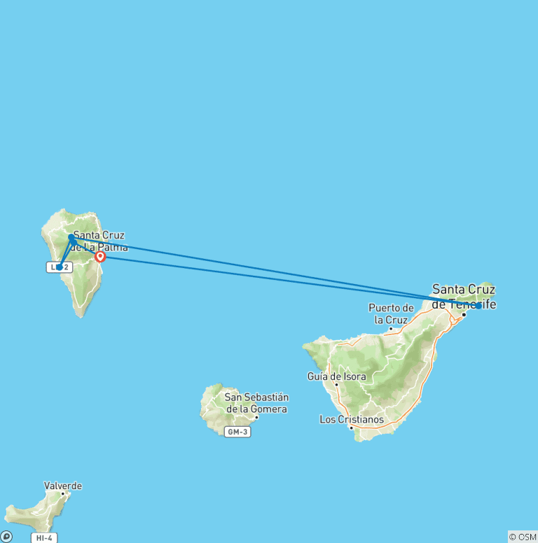 Map of Walk La Palma