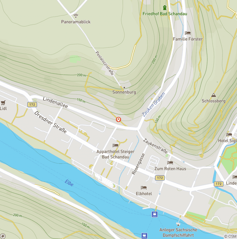 Map of Saxon Switzerland National Park - deep gorges & bizarre rocks 7 Days