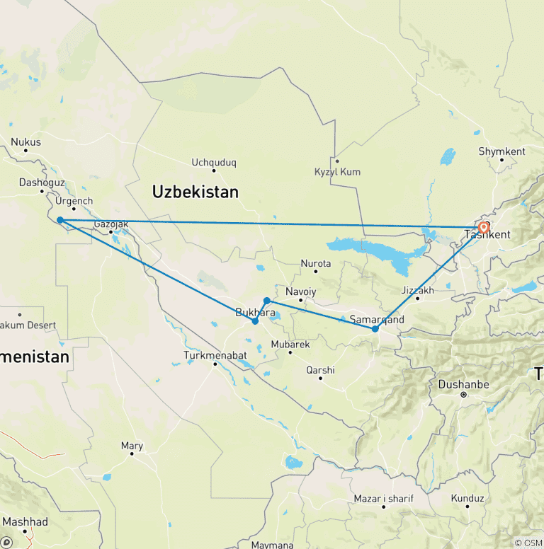 Map of Premium Uzbekistan
