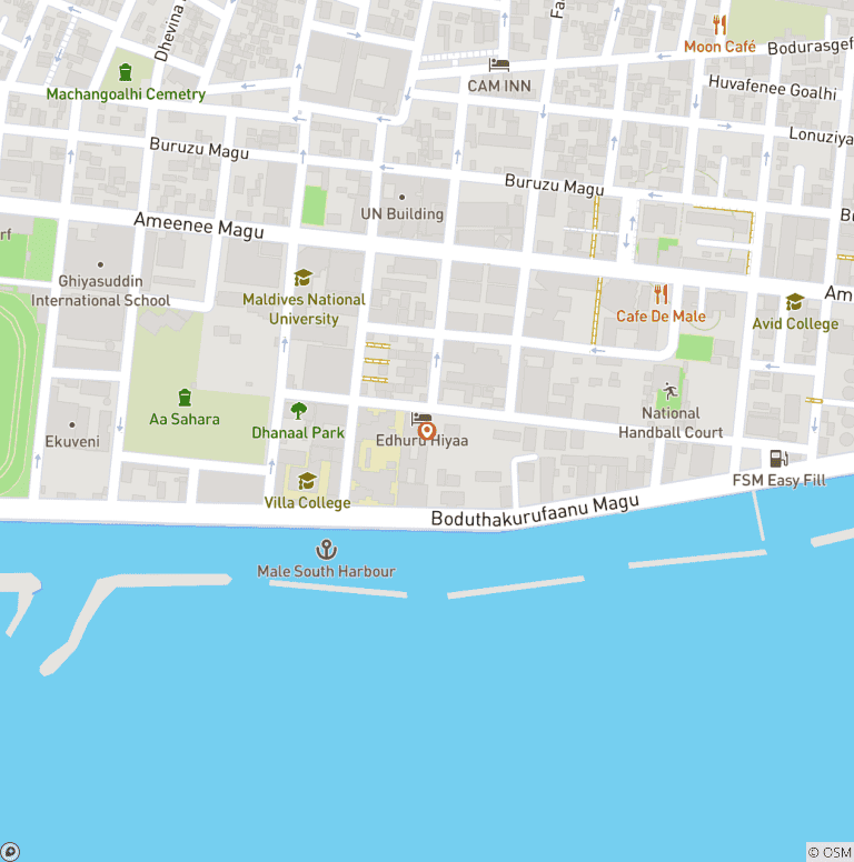 Map of 10 day Unforgettable Maldives with adventures