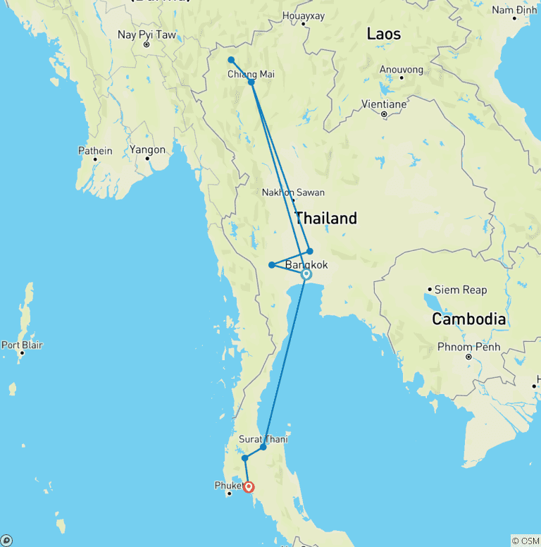 Map of Total Thailand (Classic)