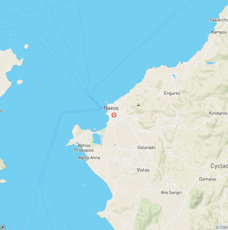 Map of Escape to Naxos, 3 Days