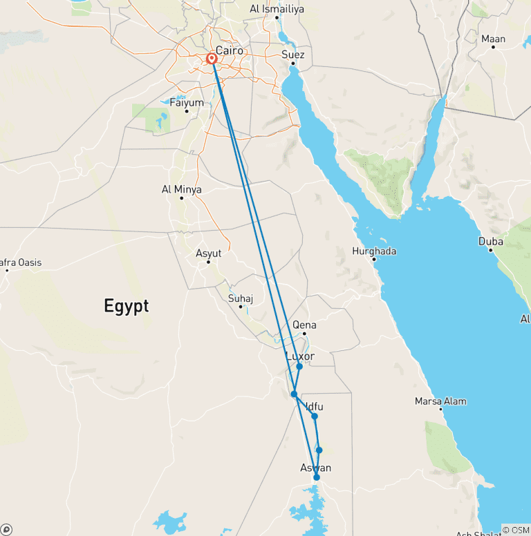 Map of Luxury Ultimate Egypt
