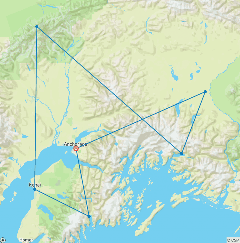 Map of Ultimate Active Alaska