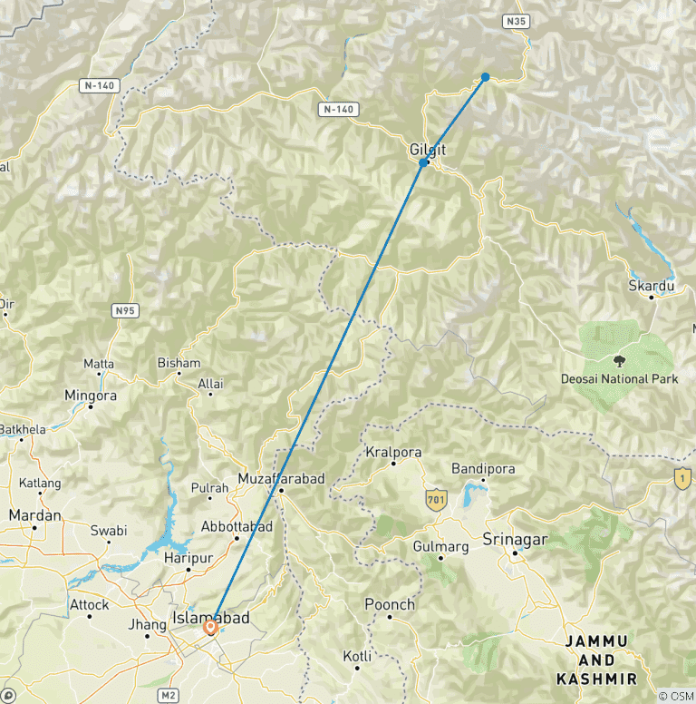 Map of Explore Hunza Valley Pakistan 2025 and 2026