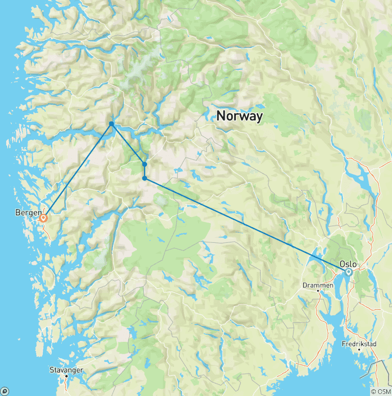 Map of Magical Fjord Adventure