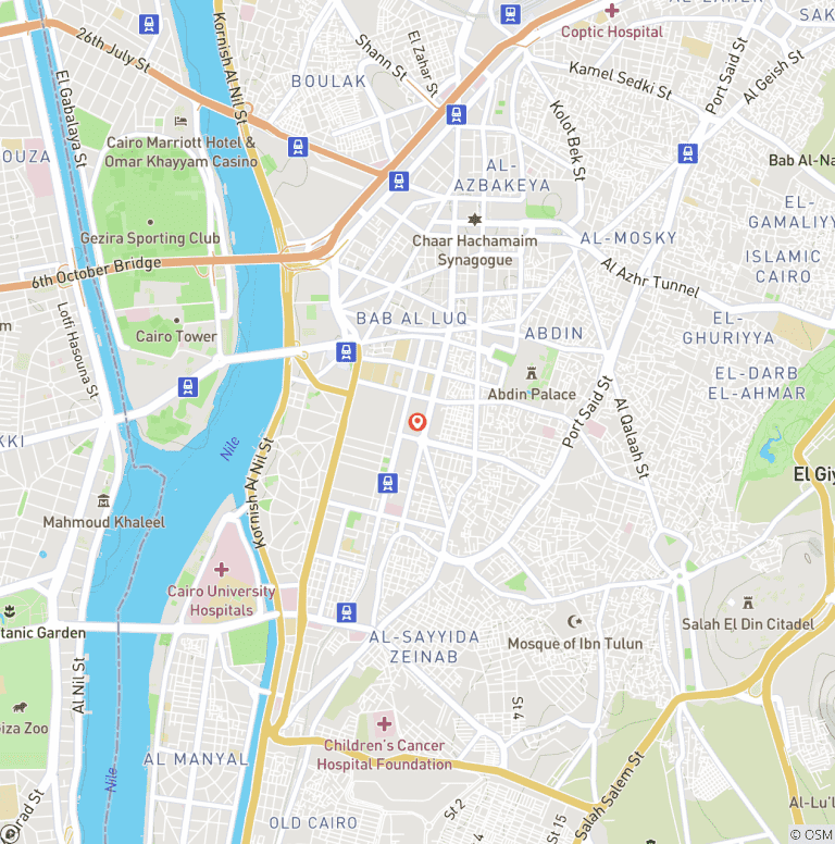 Map of Nile Crystal Dinner Cruise in Cairo: An Evening of Dining, Dancing & Views