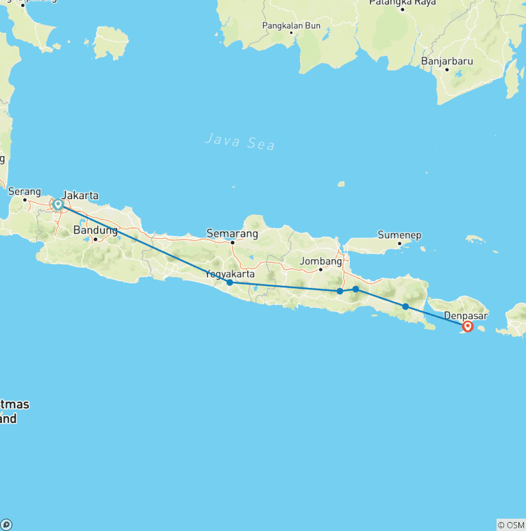 Map of Indonesia: Hammocks & Hikes