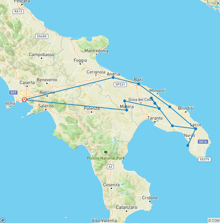 Map of Secrets of Puglia