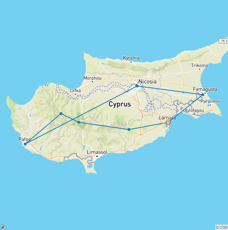 Map of The Treasures of Cyprus